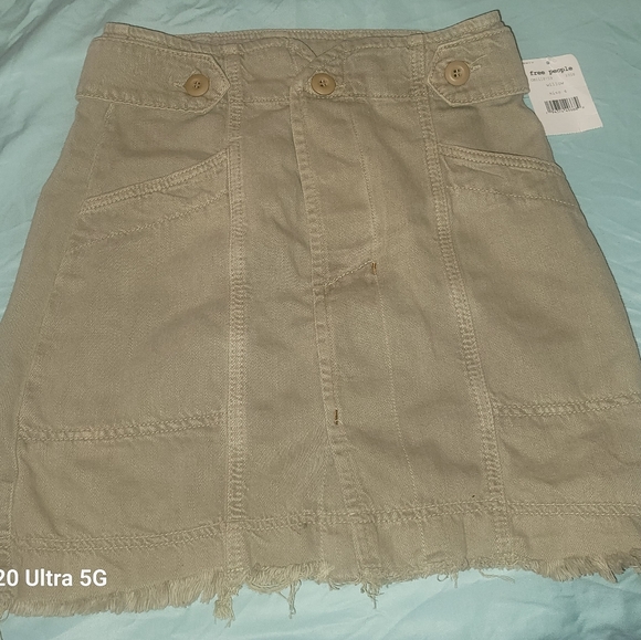 Free People Alpha Utility Mini Skirt- WILLOW - Picture 5 of 6